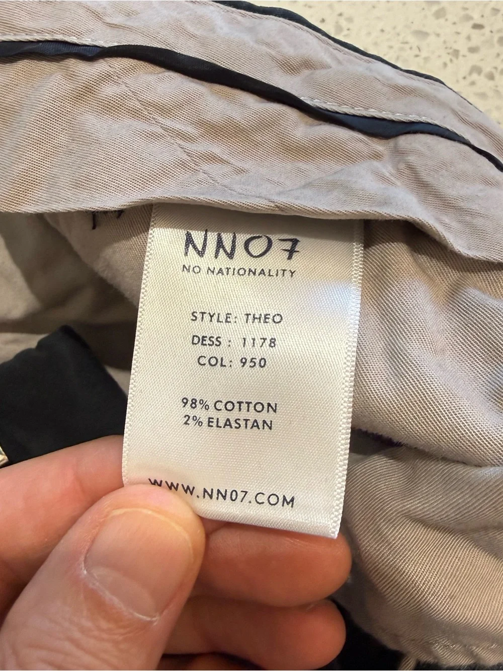 NNO7 Men's Classic dark gray Chino Pants - Tailored Fit